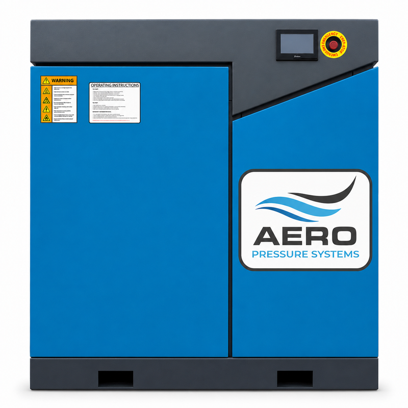 AERO Compressor VSD75 — 75 HP direct-drive VSD rotary screw compressor, 358 CFM, 460V/3-Phase
