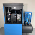 Rear open of AERO All-in-One VSD20 20 HP VSD rotary screw compressor system with integrated dryer and ASME air tank