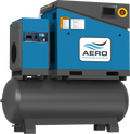 AERO All-in-One VSD rotary screw compressor system with integrated dryer and ASME receiver tank