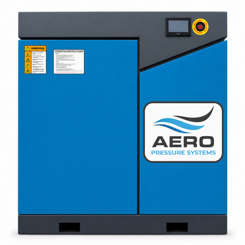 AERO Compressor VSD75 — 75 HP direct-drive VSD rotary screw compressor, 358 CFM, 460V/3-Phase